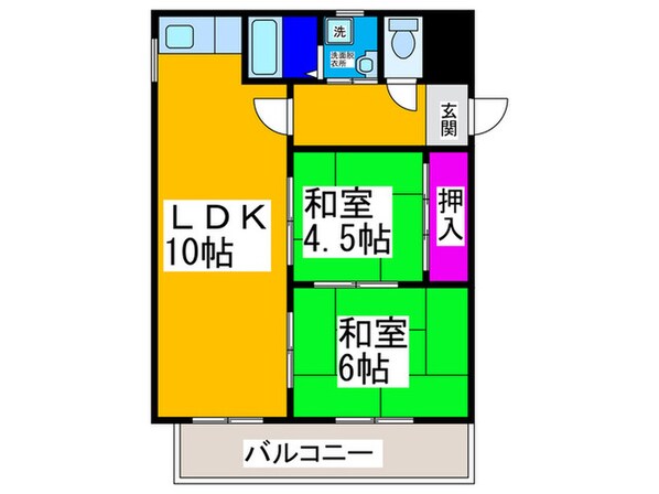 プレアール南亀井Ⅱの物件間取画像